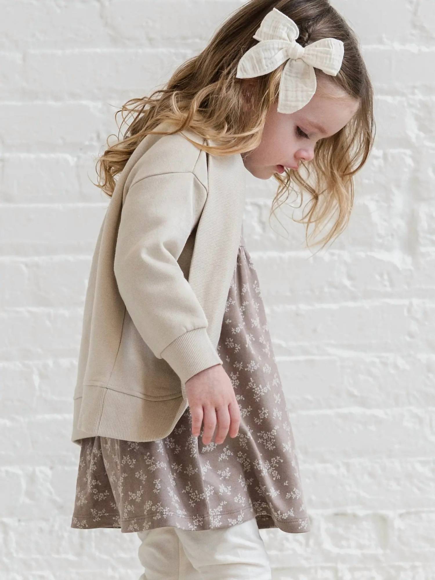 Colored Organics - Girl's Finola Fleece Cocoon Cardigan