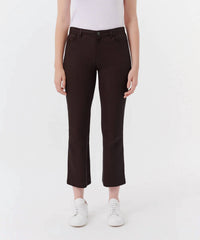 Atm - LEATHER CROPPED FLARE PANT