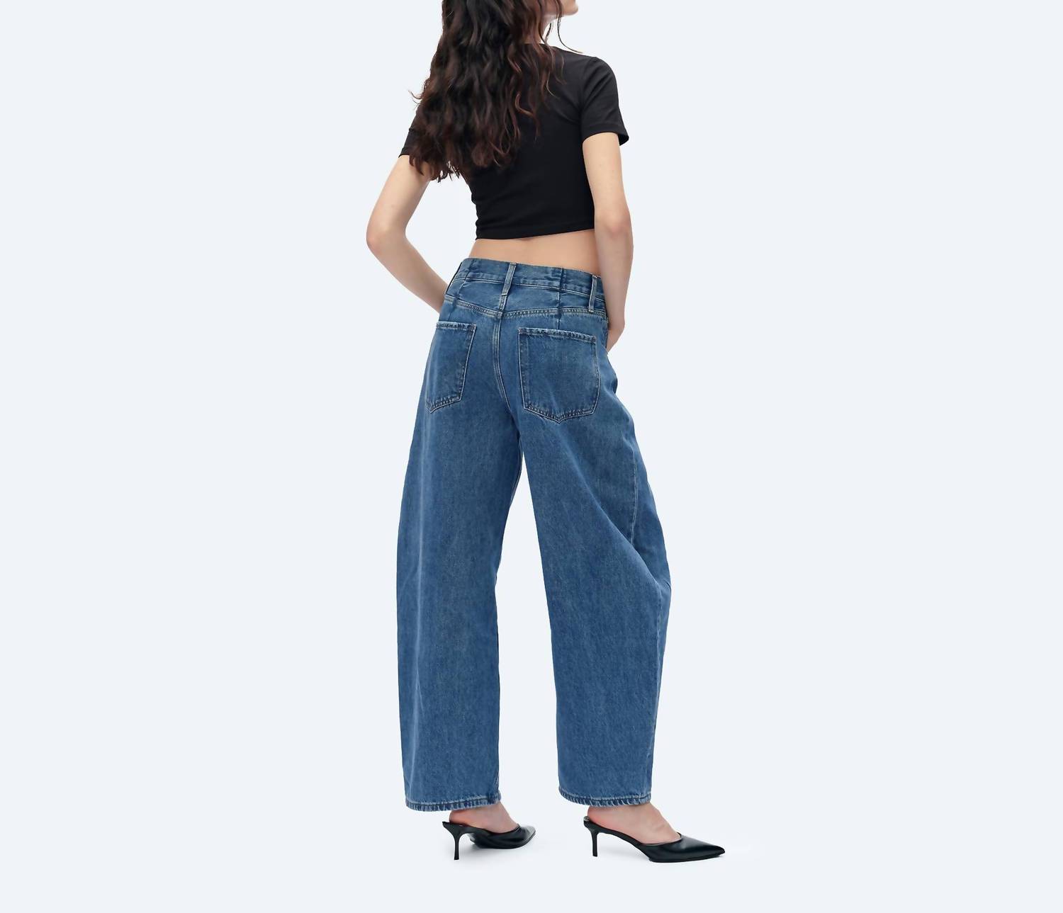 Bayeas - Katia High Rise Barrel Jeans
