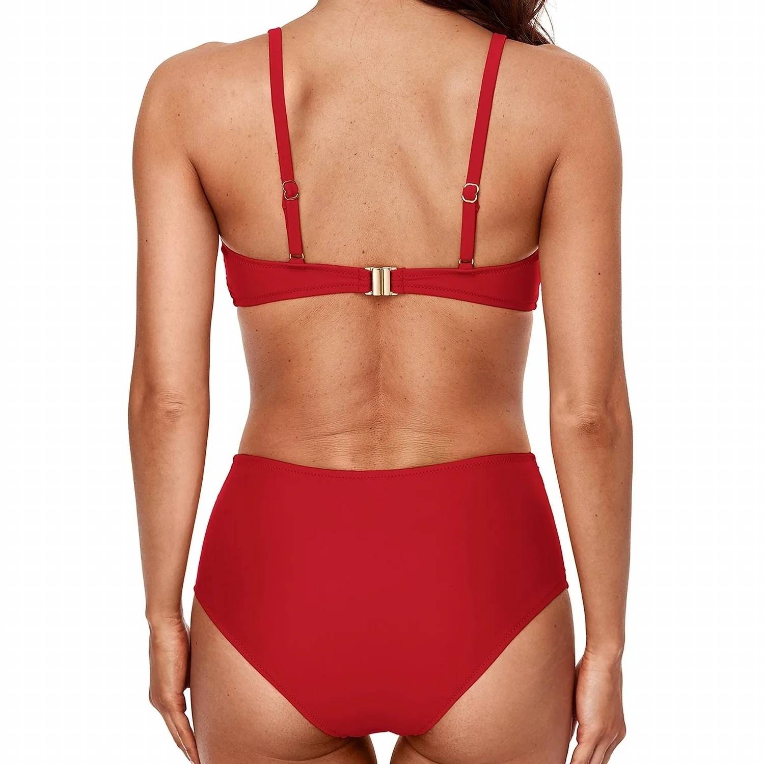 Charmo - High Waisted Ruched Bikini