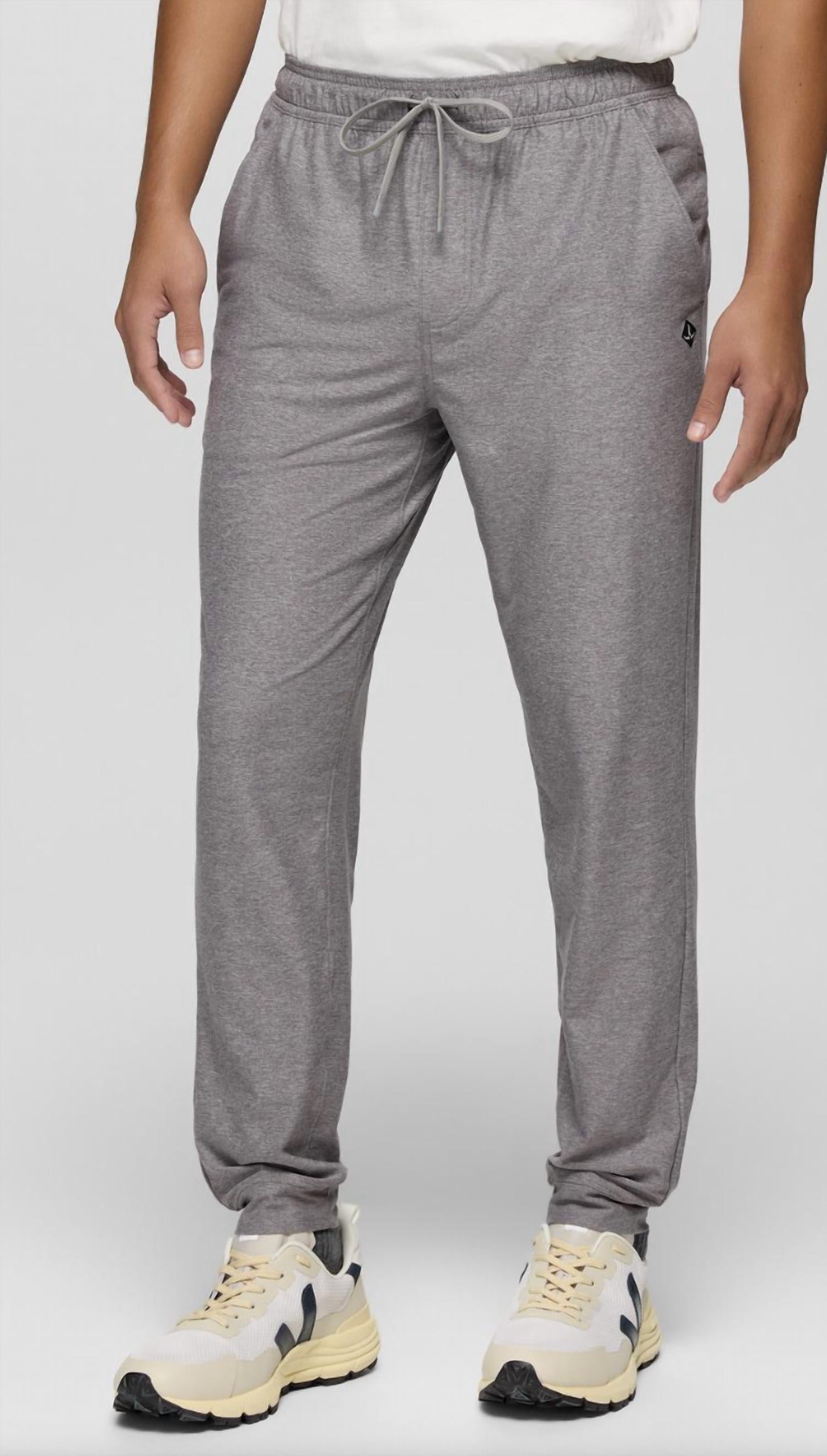 prAna Altitude Tracker Lt Jogger Pant in medium heather grey - men's pants