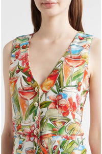 Farm Rio - Cocktail Print Linen Vest