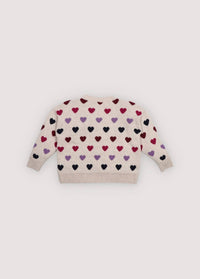 The New Society - Girls' Cora Hearts Jumper