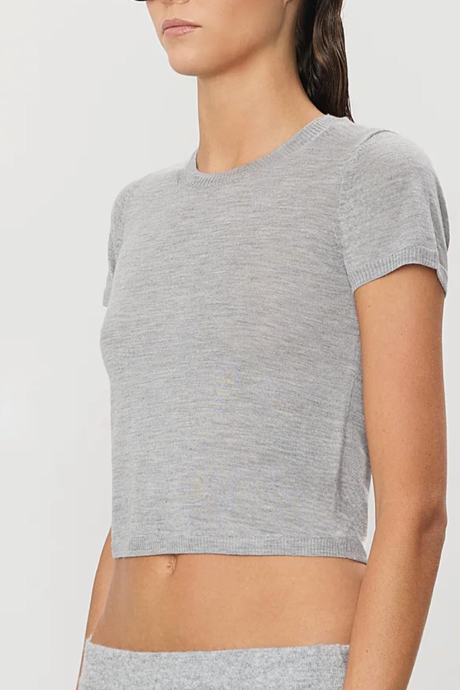 Eterne Van Top in heather grey - women's shirt - alternate view