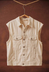 Urban Daizy - Western Sunset Embroidered Denim Vest