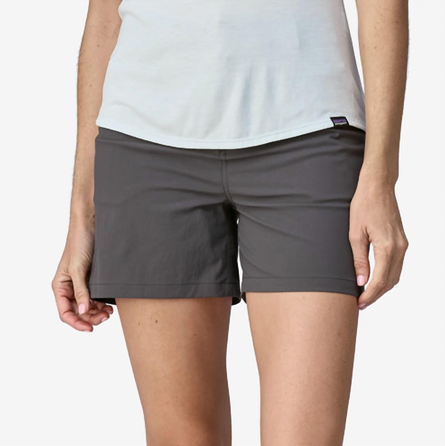 Patagonia Quandary Hiking Shorts - 5" in forge grey - women's shorts