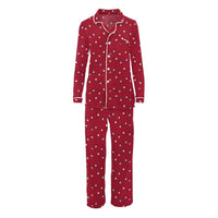 Kickee - Women's Long Sleeve Collared Pajama Set