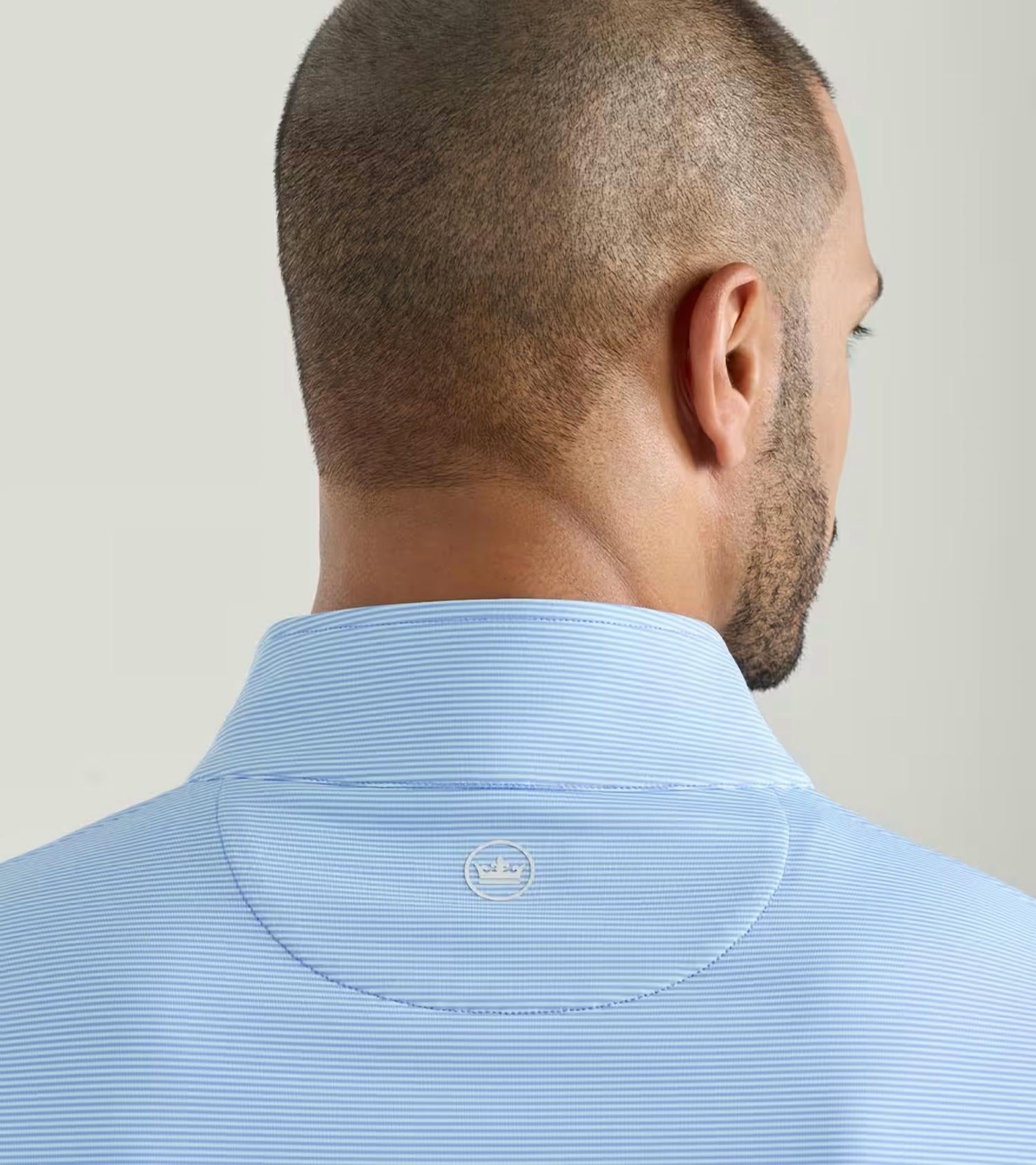 Peter Millar - Perth Sugar Stripe Performance Quarter-zip Sweater