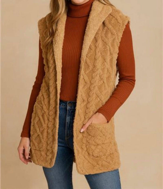 Pine Apparel - Jacquard Hoodie Stroller Vest