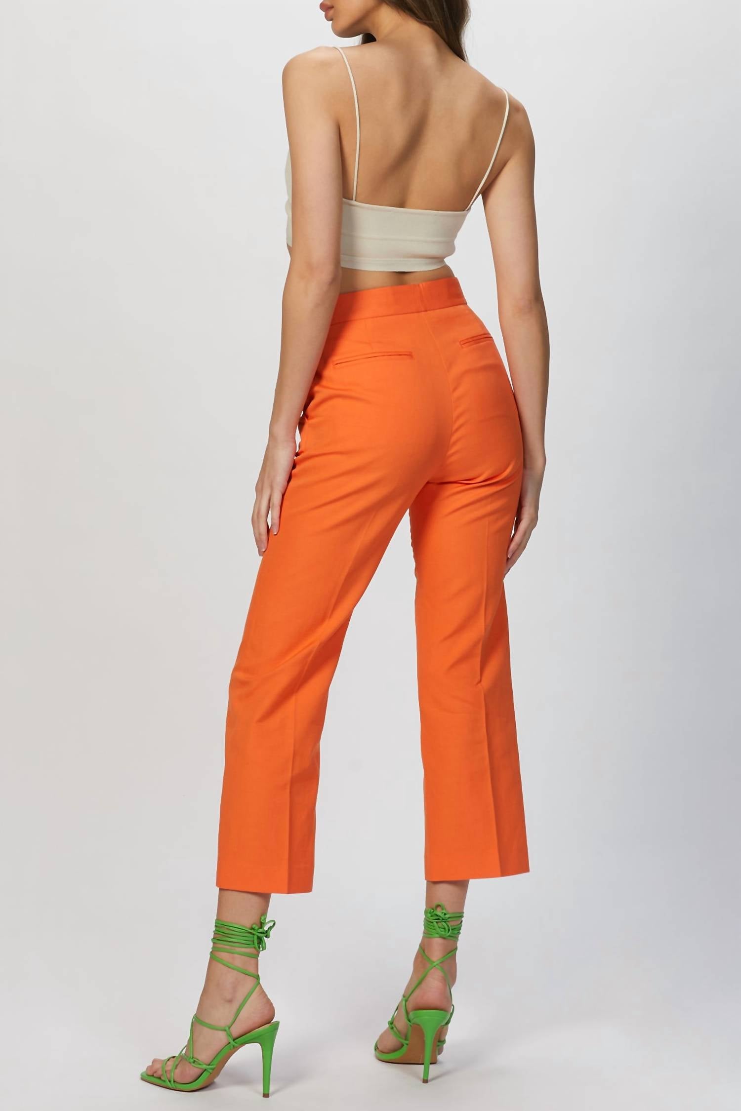 LINEN BLEND TROUSER