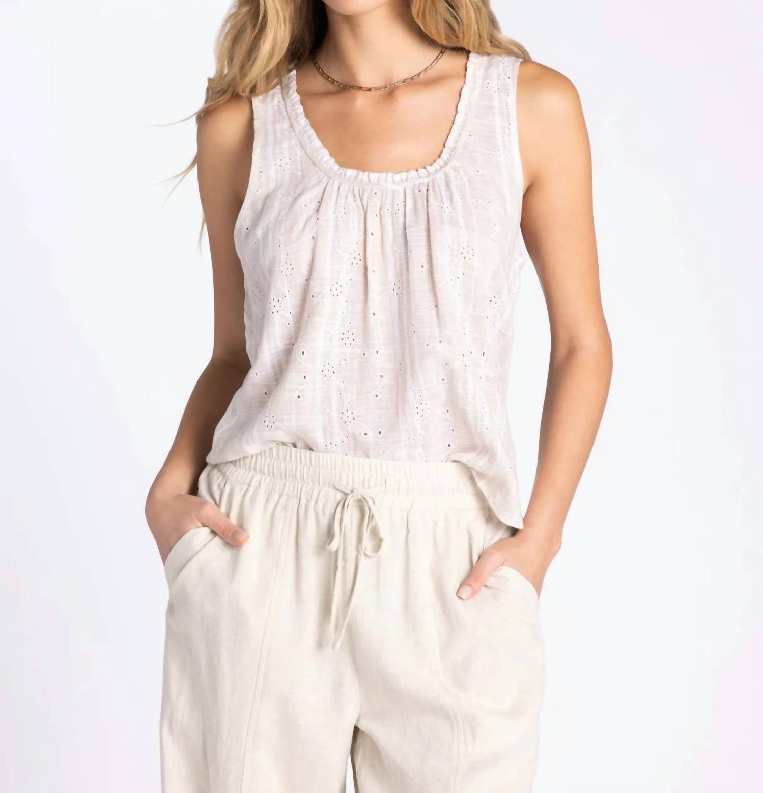 Thread & Supply - Hydrangea Scoopneck Top