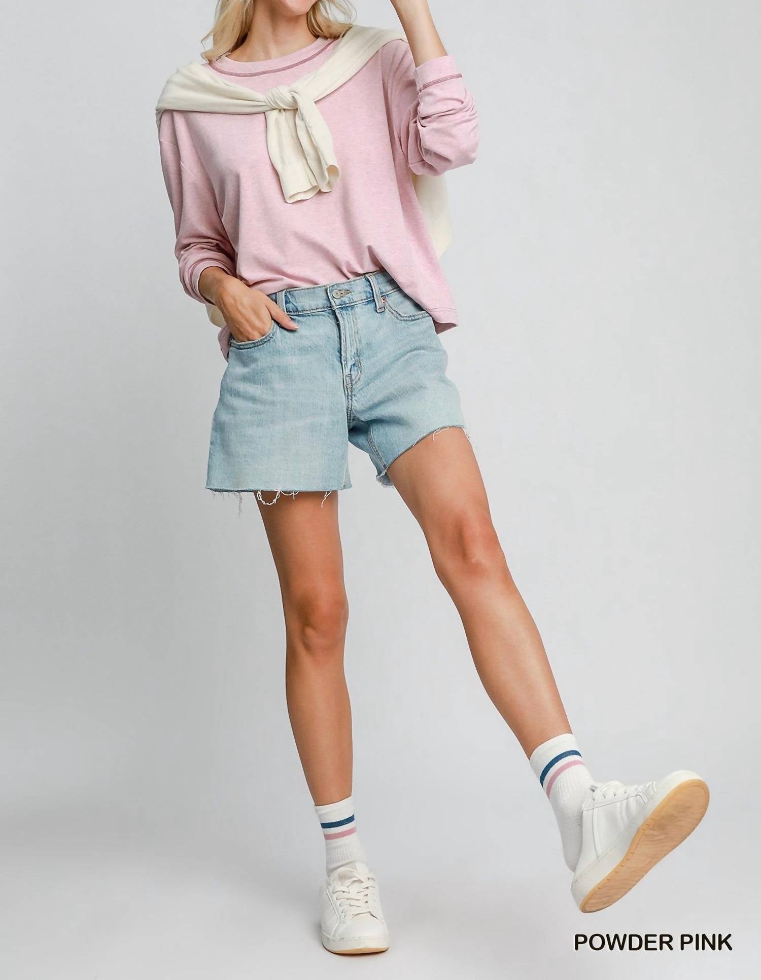 Umgee - Modal Round Neck Basic Top