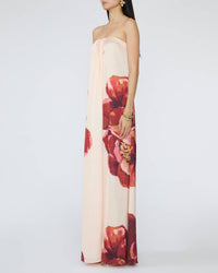 Misa Los Angeles Divina Maxi Dress in peony love - women's dress - detail view