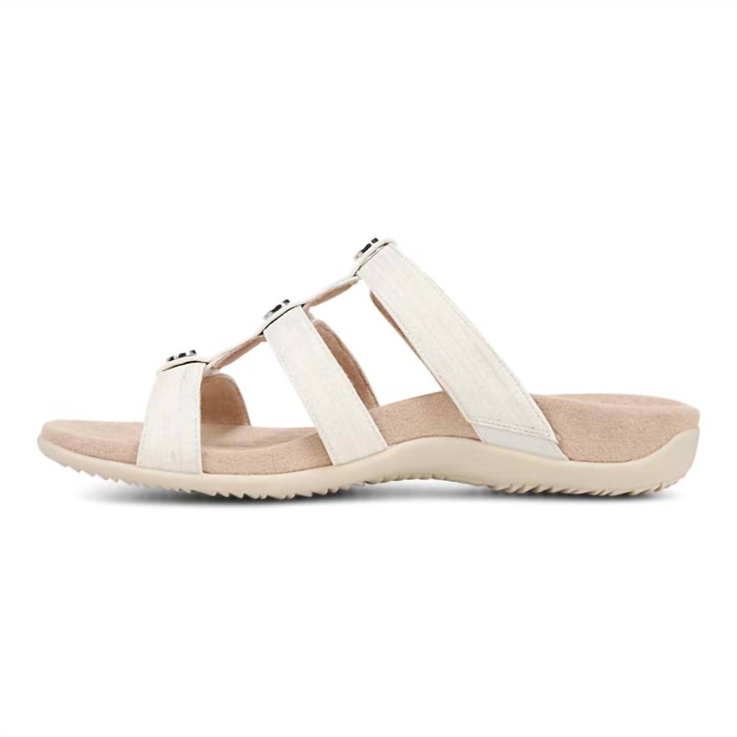 VIONIC Women's Rest Amber Slide Sandal in white - women's sandal - detail view