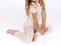 Emerson And Friends - Kids Gingham Two-piece Bamboo Short Sleeve Pajama Pants Set