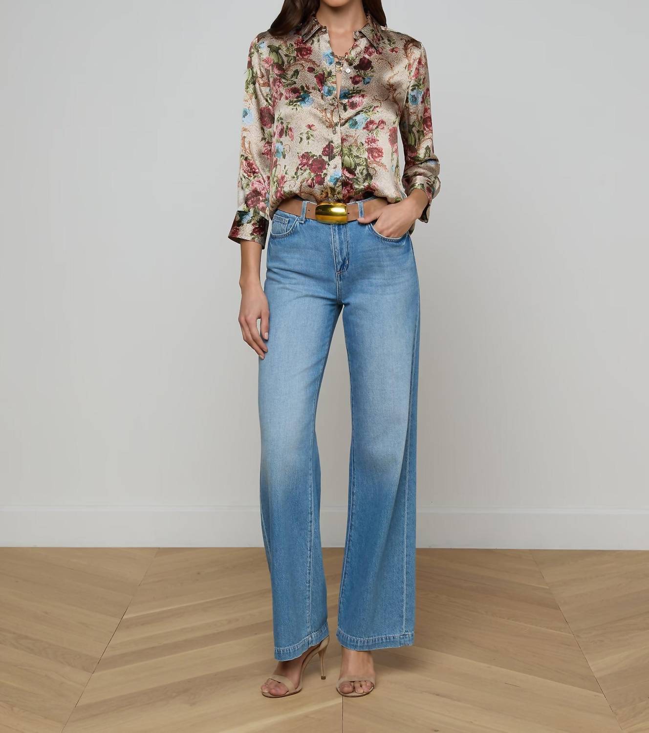 L'Agence - Dani Silk Blouse