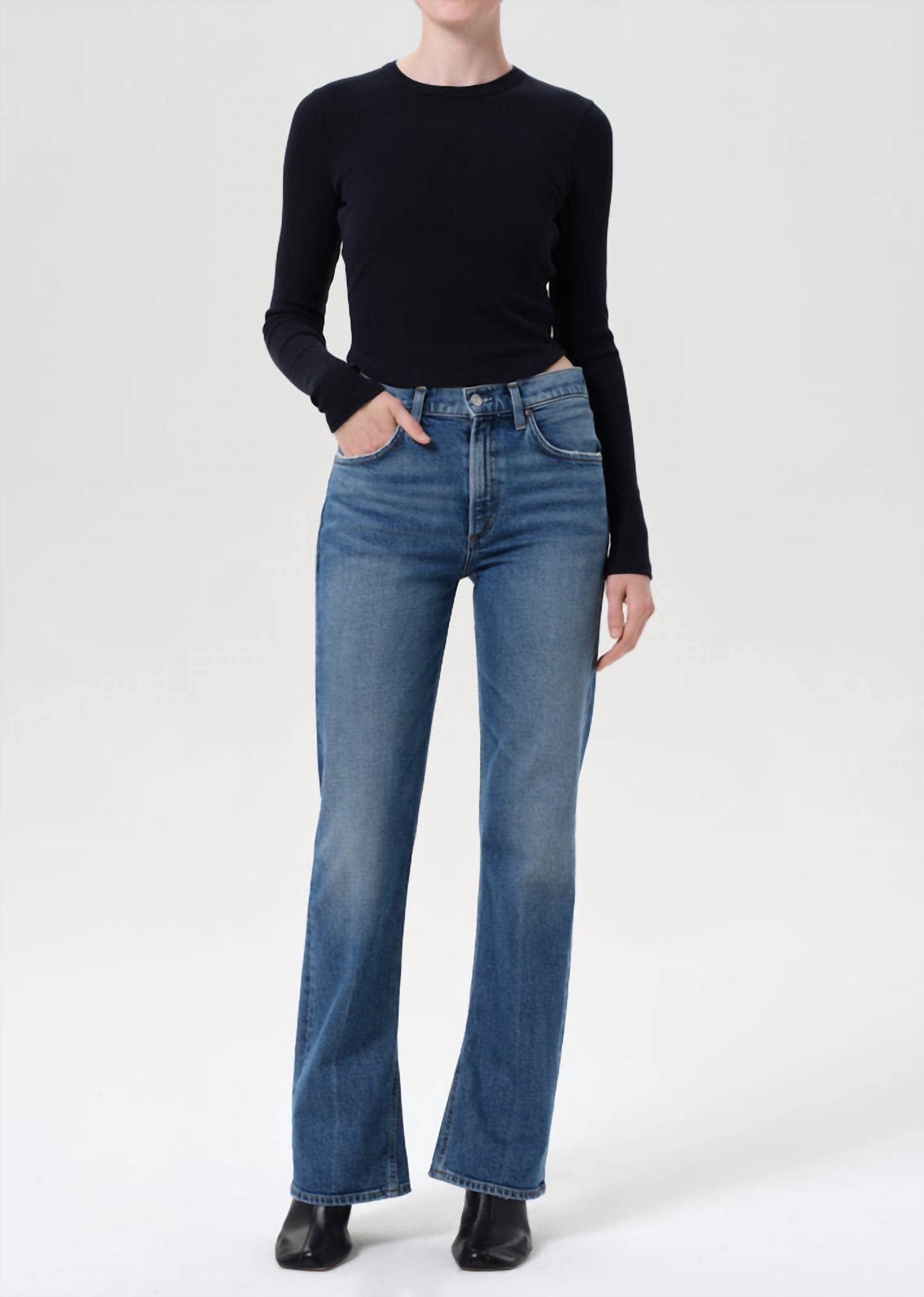 Agolde - Mid Rise Kick Bootcut Jeans