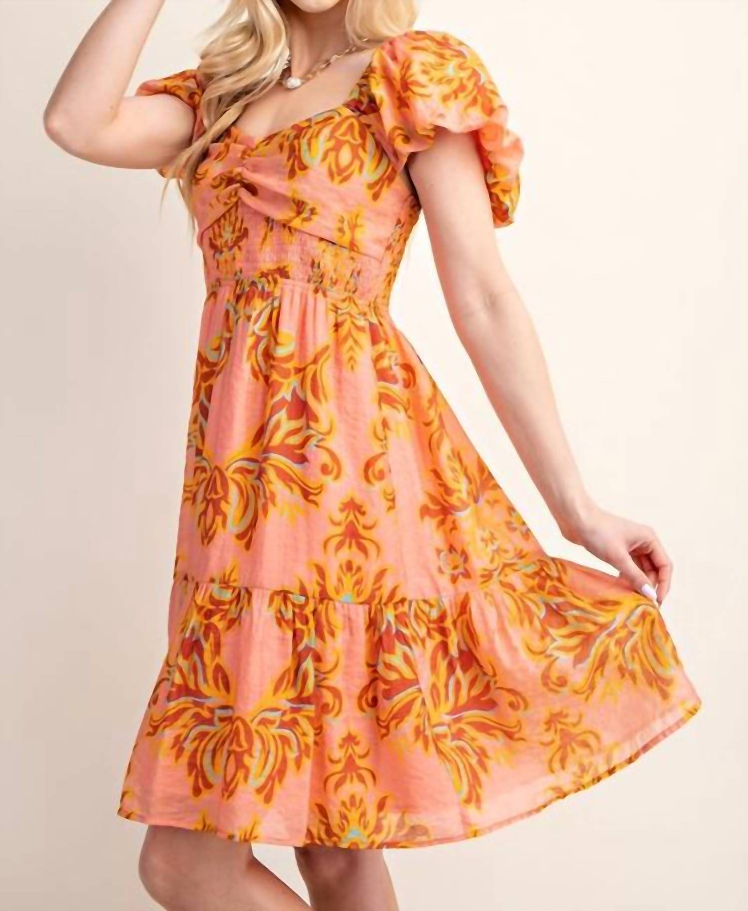 Gigio - Smocked Babydoll Dress