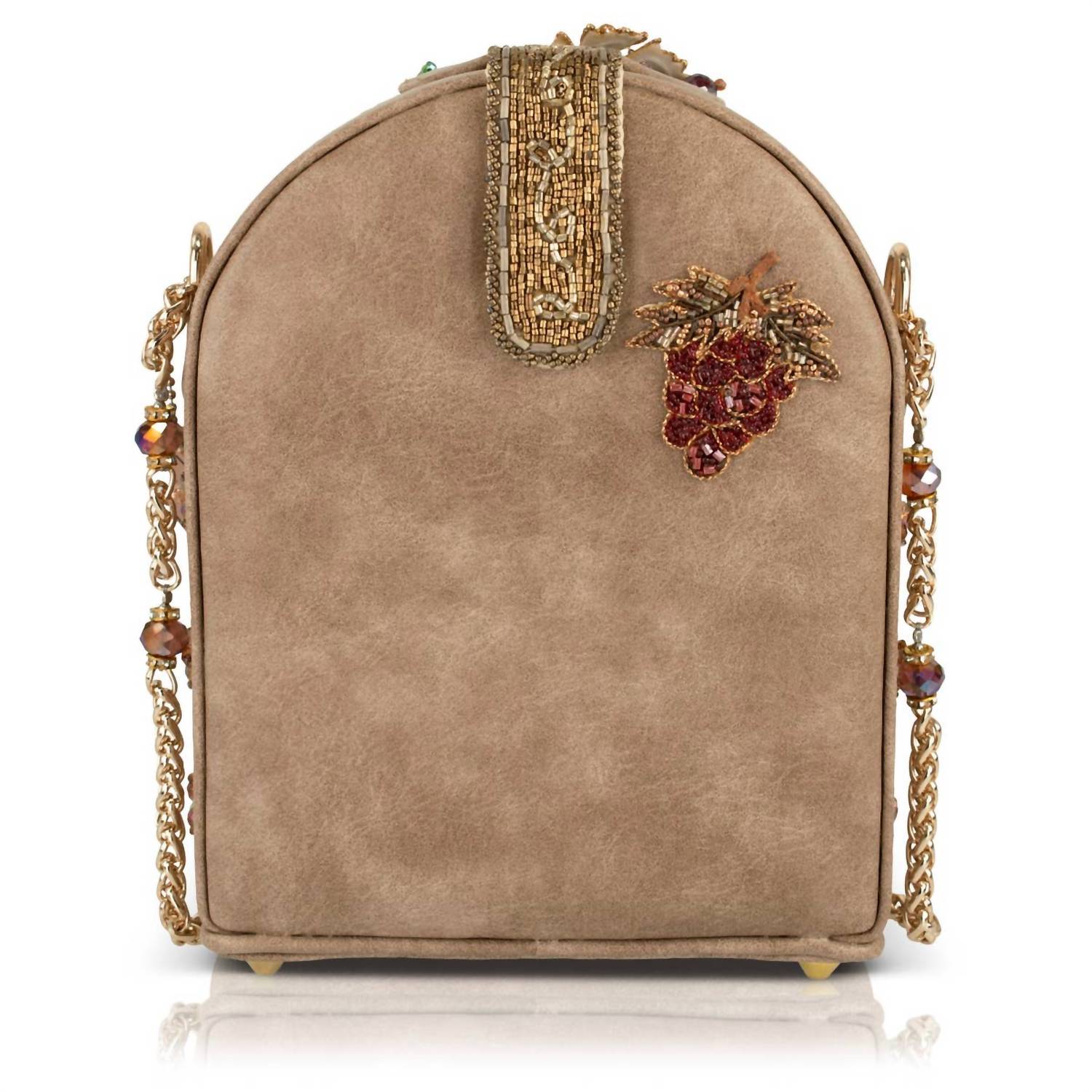Mary Frances - Women's Country Beaded Wine Bottle And Glass Crossbody Bag