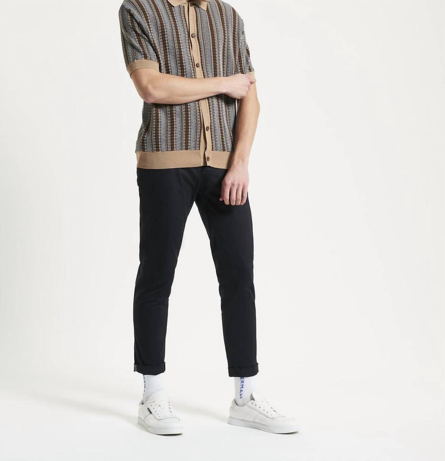 Ben Sherman - Textured Stripe Knitted Shirt