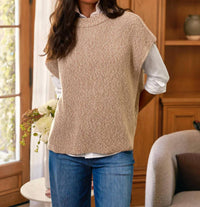 Frank & Eileen Women's Montecito Top in dune marl - women's sweater