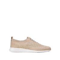 COLE HAAN Women's 2.zerogrand Stitchlite Shoe in rye knit white - women's sneaker - detail view
