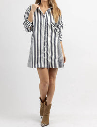 Lalavon - Mya Striped Mini Dress