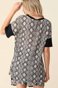 Blumin - Snake Print Loungewear Short Set