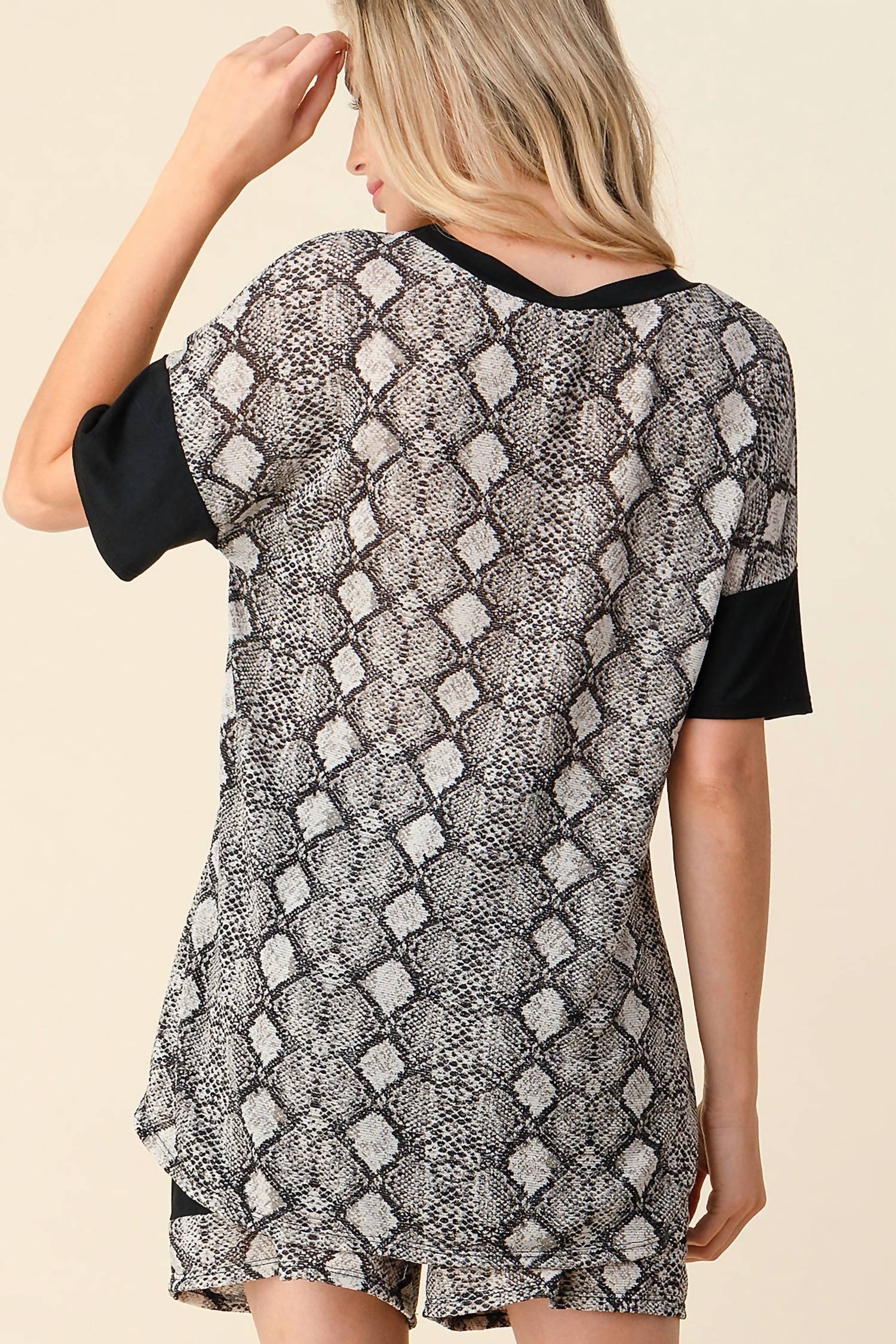 Blumin - Snake Print Loungewear Short Set
