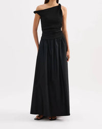 Nude Lucy Briony Maxi Skirt in black - women's skirt