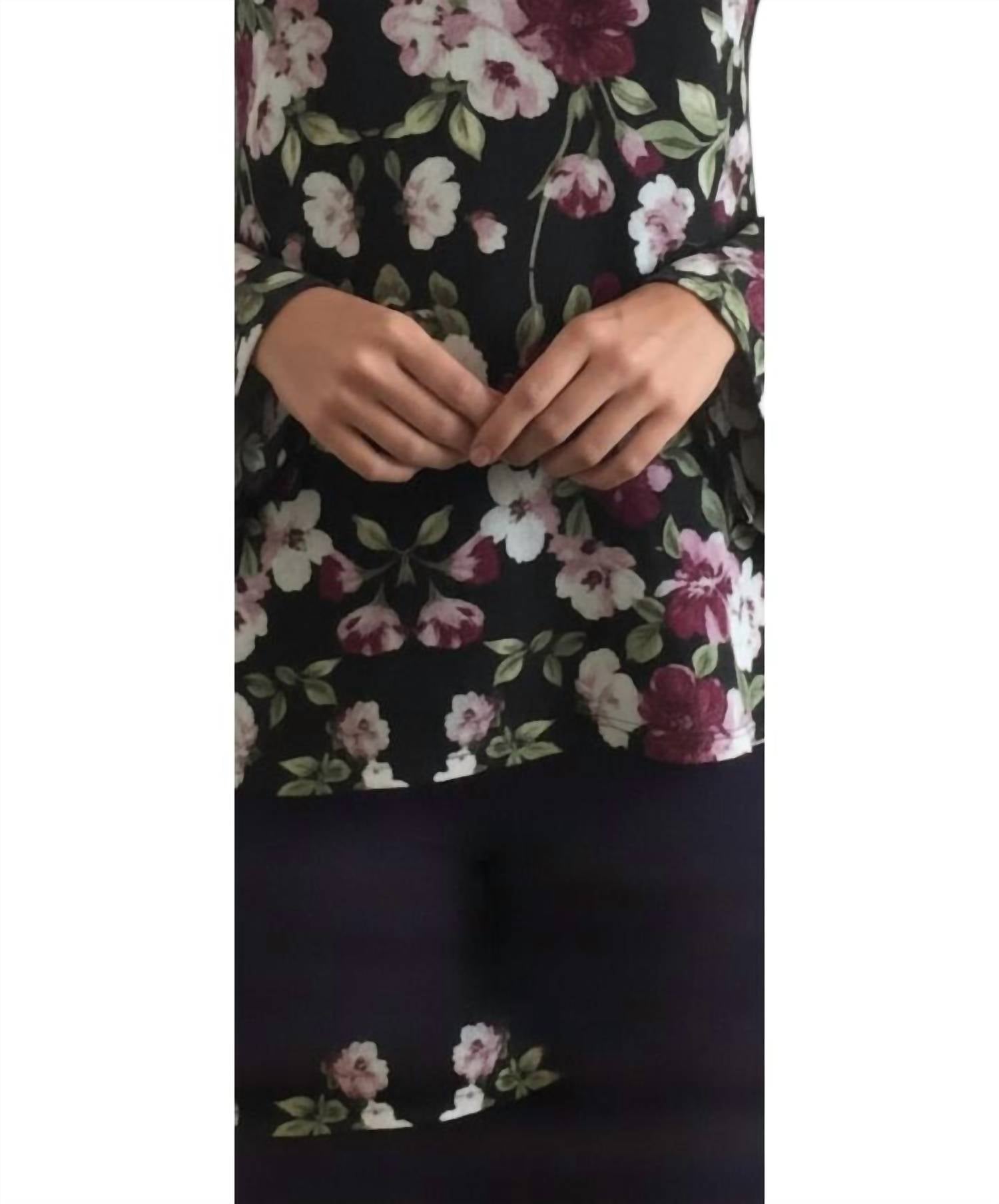 Michael Lauren - Floral Bell Sleeve Top