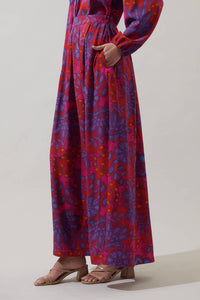 Sugarlips - Darret Floral Lucie Pleated Maxi Skirt