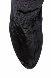 Stuart Weitzman - Women's Vidaland Stretch Crushed Velvet Otk Boots - New Without Box
