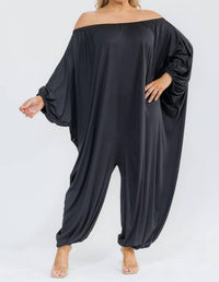 Karen T Design - Long Sleeve Harem Jumpsuit - Plus
