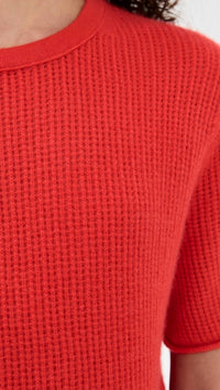White + Warren - Cashmere Waffle Mesh Tee