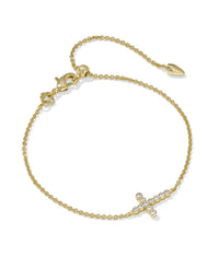 Kendra Scott - Women's Cross Crystal Delicate Chain Bracelet