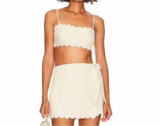 Tularosa - Nora 2-piece Set Crop Top & Skort