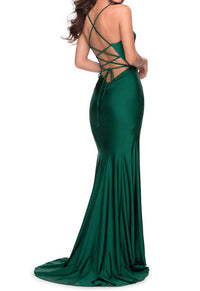 La Femme - Jersey Column Gown