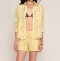 heartloom Gia two piece Set in yellow - women's sleepwear