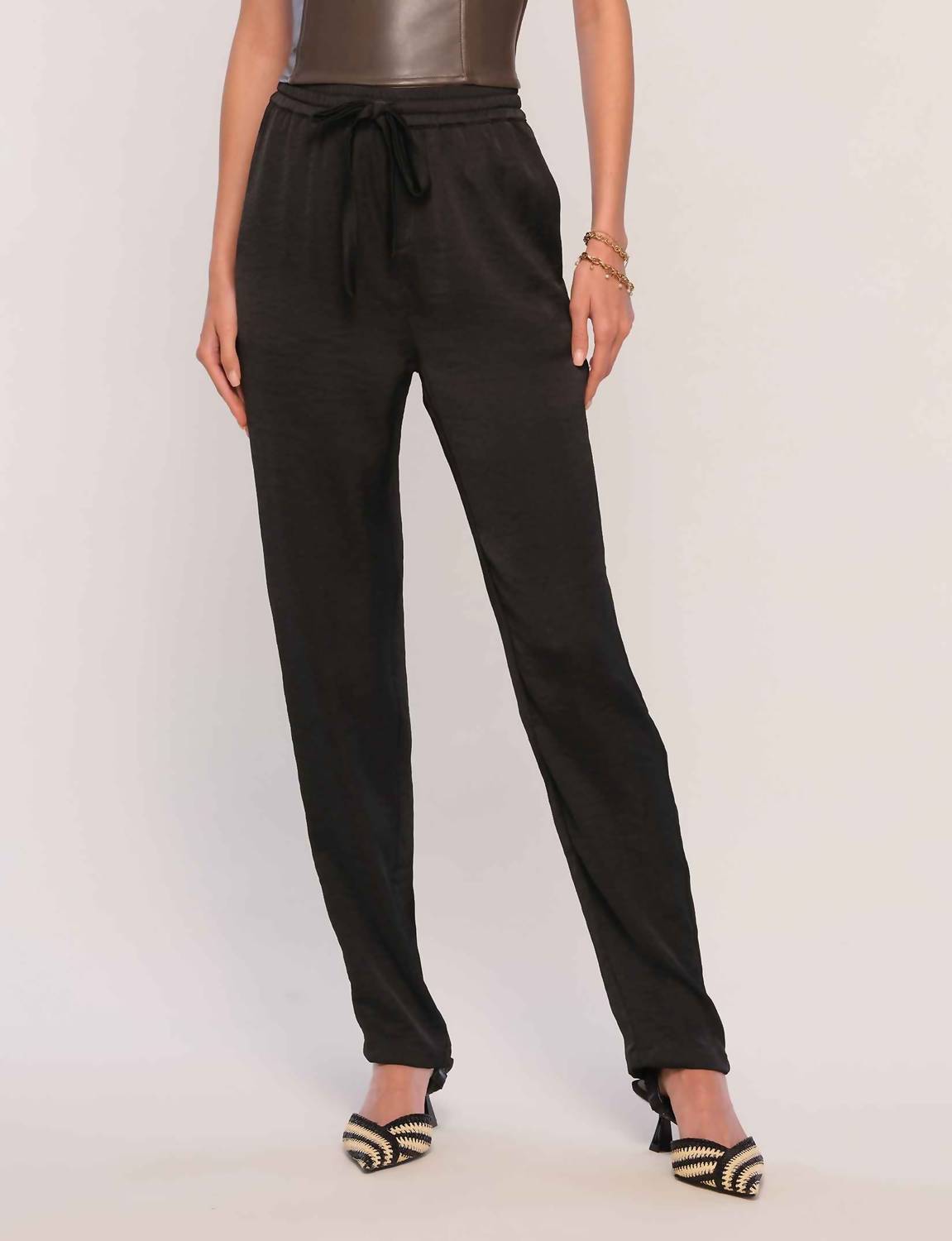 heartloom Morgan Slim Fit Pant in black - women's pants - alternate view