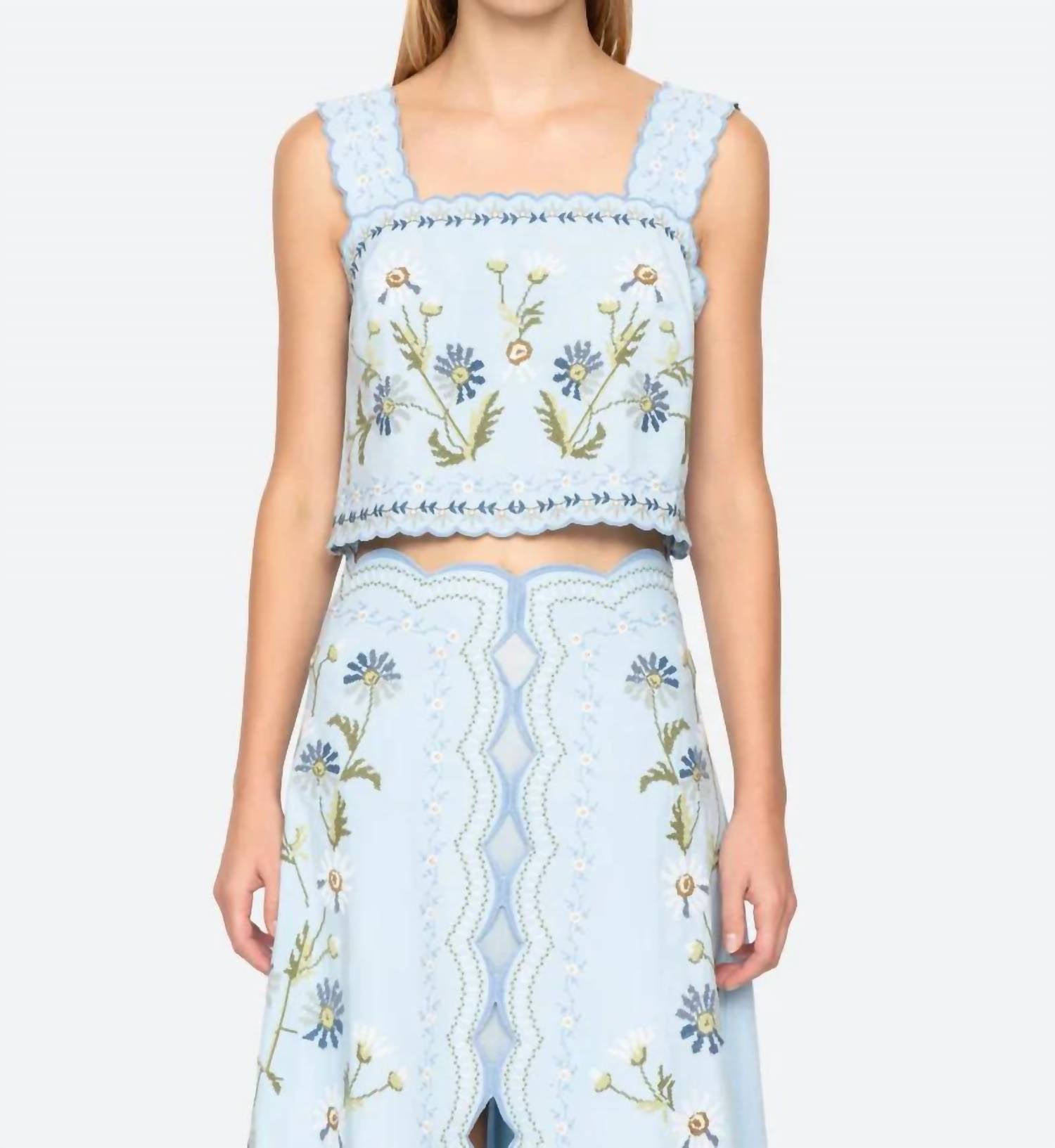 Sea - Audra Embellished Tank Top