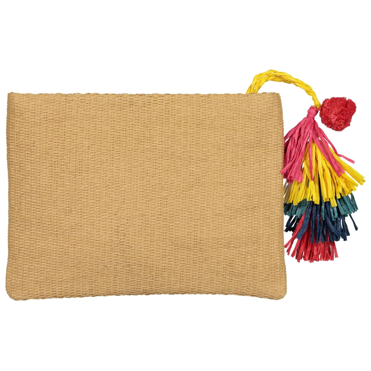 Guadalupe Design I Love You Clutch Bag in brown - women's bag - detail view
