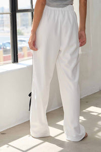 Bucketlist - On The Right Track Bow Stripe Pants