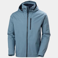 Helly Hansen Crew Hooded Midlayer Jacket 2.0 in washed navy - men's jacket - detail view