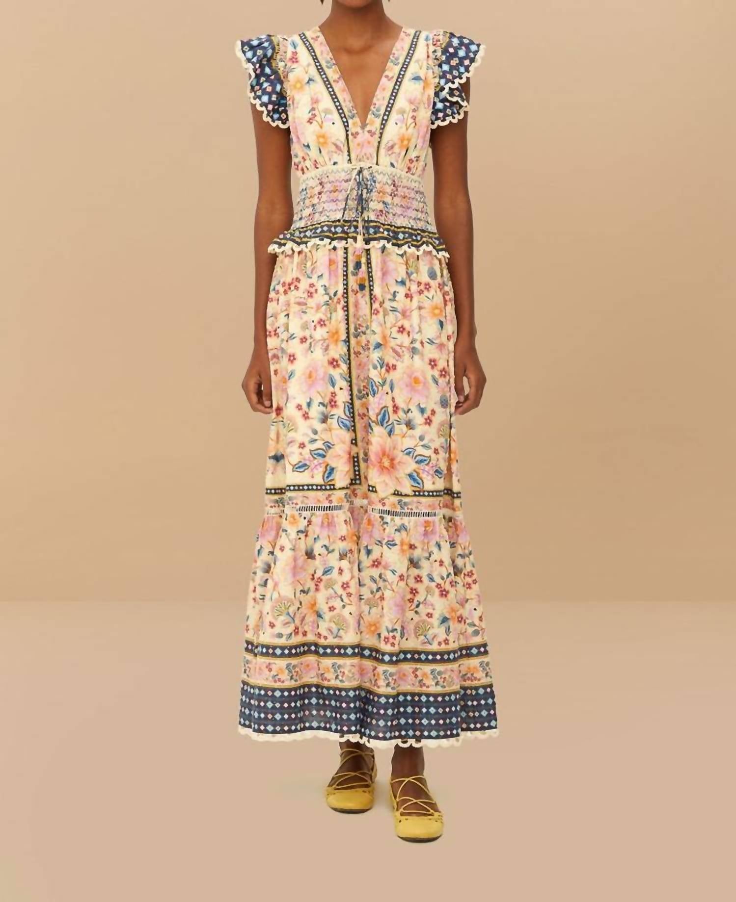Farm Rio - Superbloom Tapestry Maxi Dress