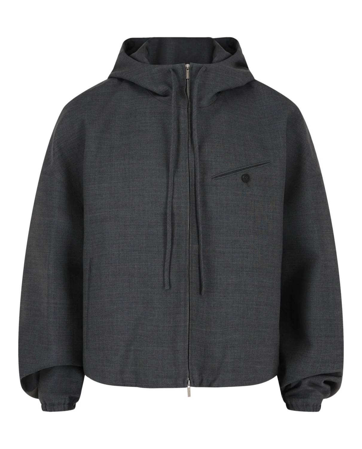 Salvatore Ferragamo - Men's Wool Zip-up Jacket