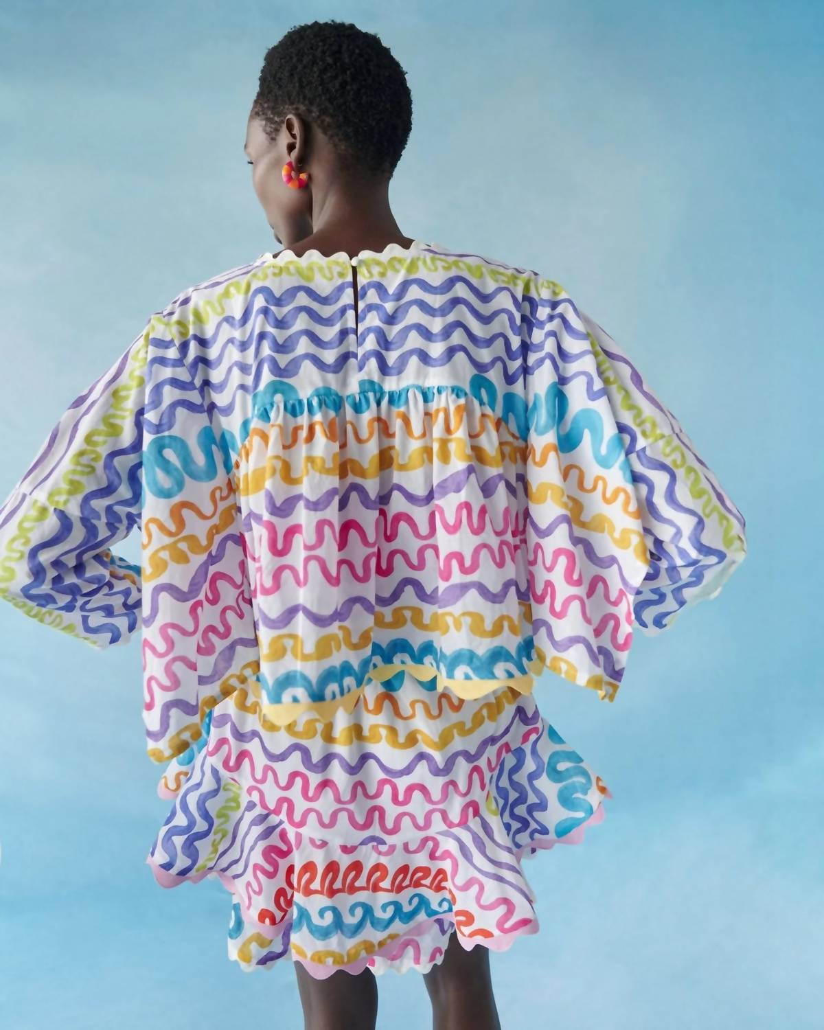 CELiA B Binjai Top in multicolor - women's blouse - detail view