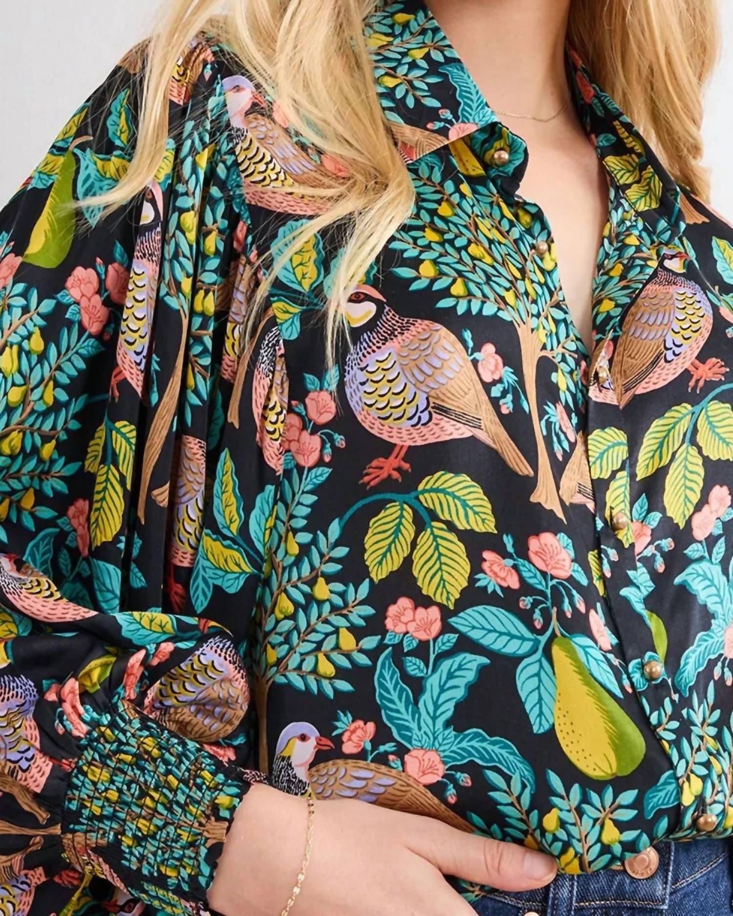 Printfresh - Anastasia Button Front Blouse