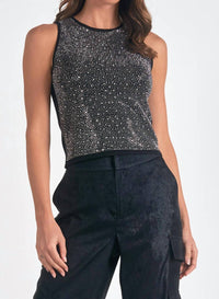 Elan - Rhinestone Tank Top