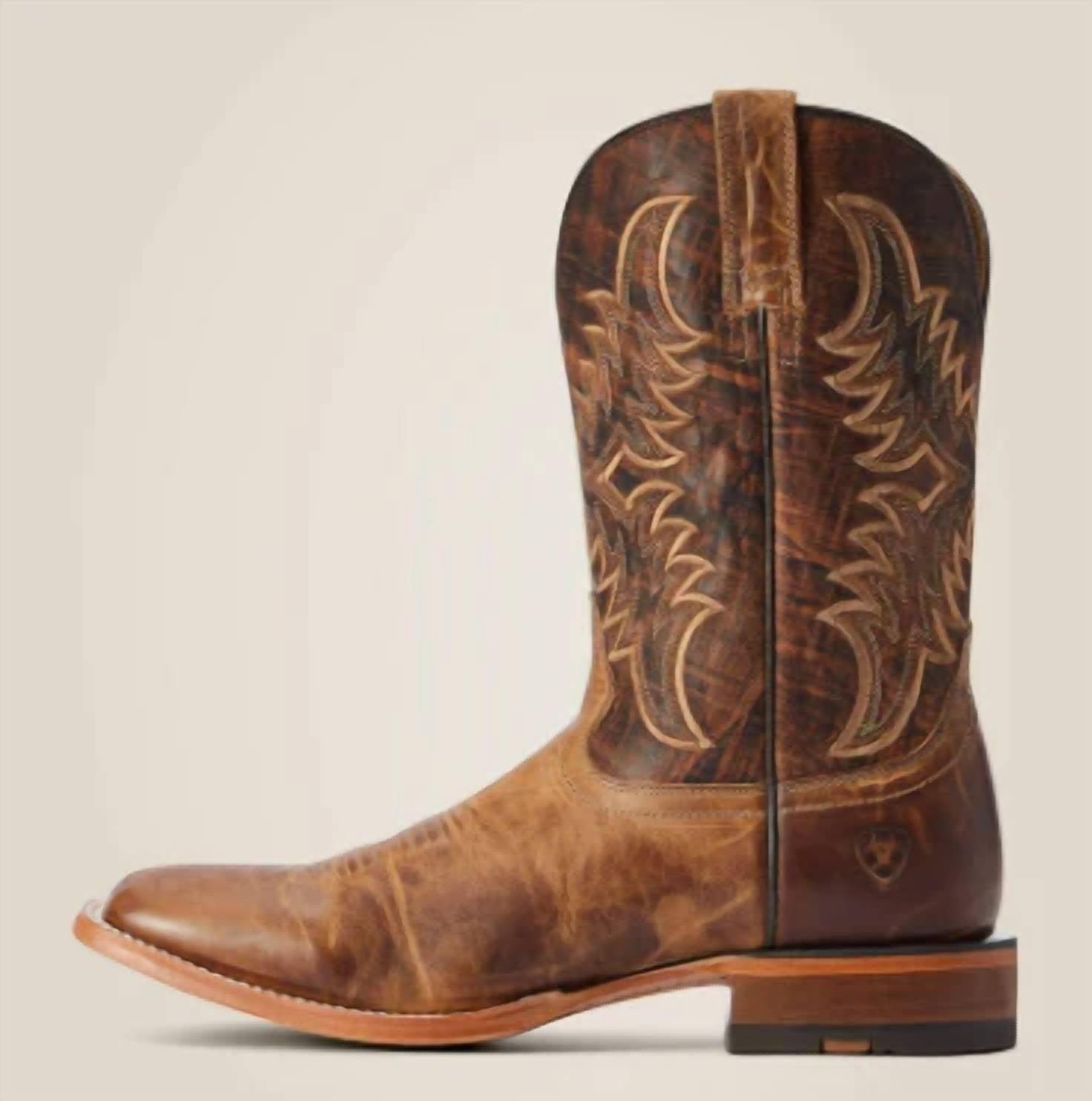 Ariat - Men's Point Ryder All Leather Broad Square Toe Western Boot